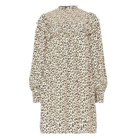 Scotch & Soda Smocked Frill Short Flowy Mini Dress Size M NWT - Picture 5 of 14